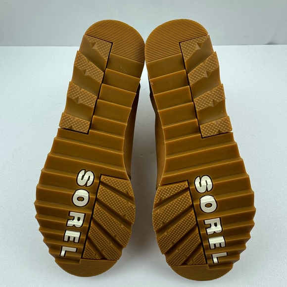 Sorel Women's Sz US 10 Joan Of Arctic Wedge Chelsea Suede Camel Boot NL4333-253 - Picture 6 of 7